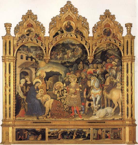 Gentile da Fabriano The Adoration of the Magi oil painting image